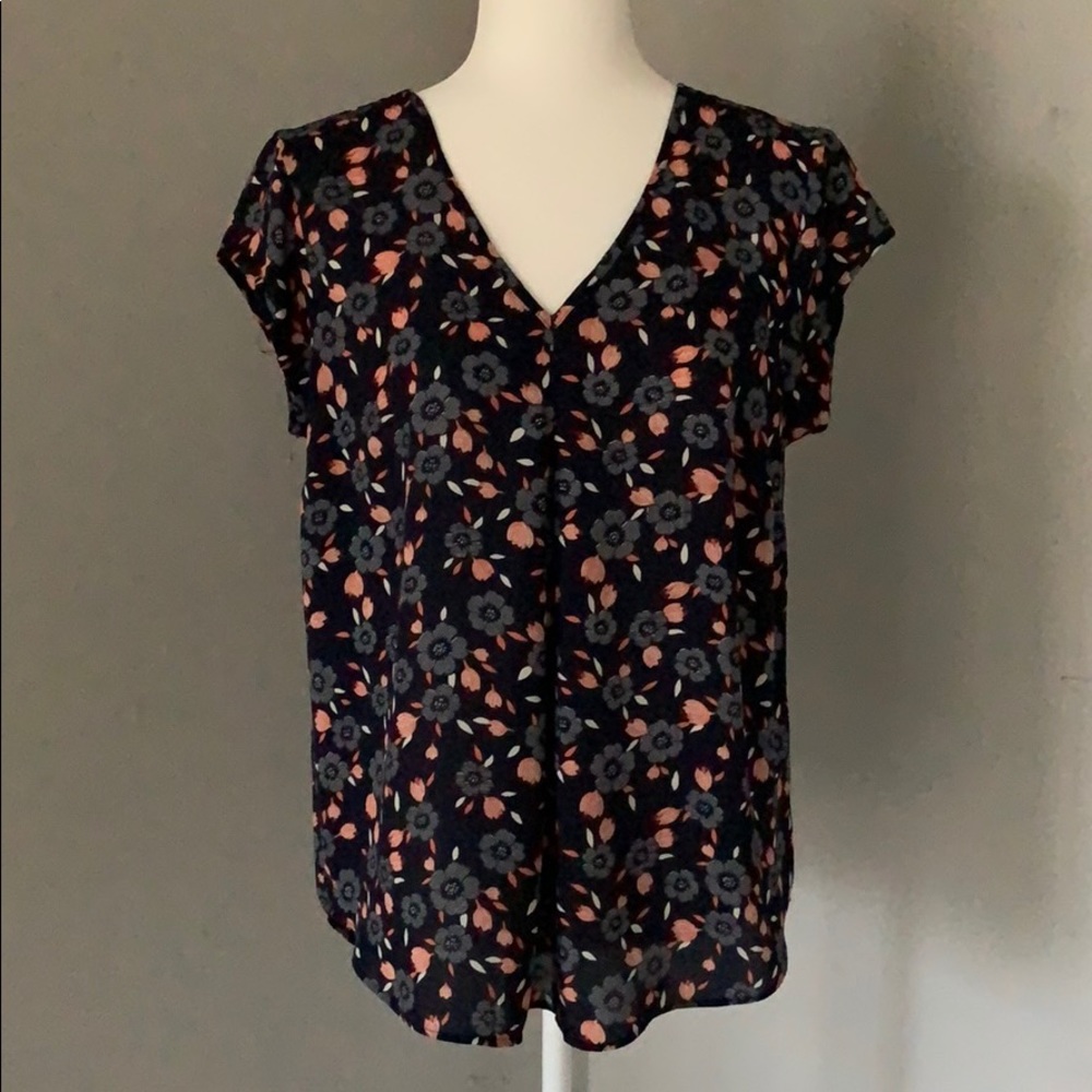 DR2 short sleeve silk blouse